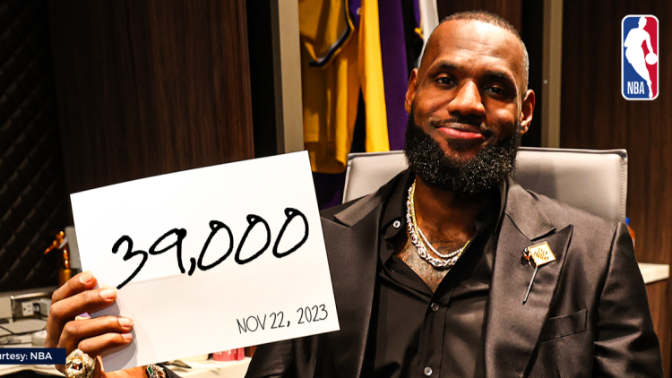 Lebron James, kauna-unahang player sa NBA History na kumamada 39,000 career points