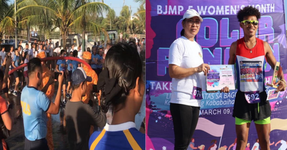 Women's Month Color Fun Run-Takbo Para sa Kababaihan ng BJMP Bicol, naging matagumpay
