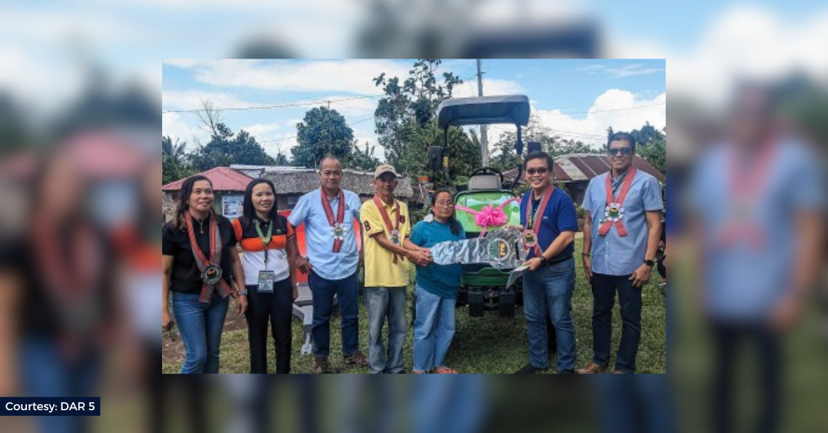 Mga magsasaka sa Bicol, nakatanggap ng tulong sa pamamagitan ng mga proyekto ng DAR